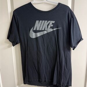 Nike Charcoal Tee with White Logo
